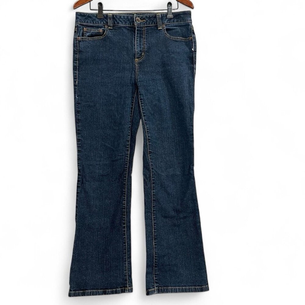 DKNY Jeans Women Size 12R Bootcut Dark Wash Denim Casual